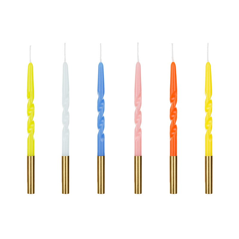 Kroucené narozeninové sviečky 14 cm